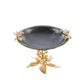 Meyvelik Sunumluk Dekoratif Obje Söz Nişan Çikolatalık Lotus Çiçek Ayaklı Tabak - 2