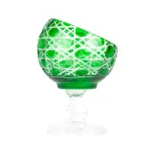 Ayaklı Kase Dondurmalık Yarım Ay Model 8cm Yeşil Renk - 2