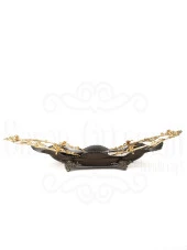 Bakır Ayaklı Şekerlik Meyvelik Sunumluk Dekoratif Obje Çikolatalık Sele Meyvelik - 1