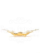 Bakır Ayaklı Şekerlik Meyvelik Sunumluk Dekoratif Obje Çikolatalık Sele Meyvelik - 4