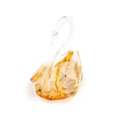 Cam Biblo Dekoratif 3'lü Kuğu Bal Renk - 2