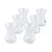 Bardak Çay Bardağı Çay Seti Çay Takımı Lux Dik Kesme İnce Belli Çay Bardak Seti Sade - 1