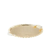 Nikel Tüylü Yuvarlak Tepsi + 6'lı Kahve Fincanı Altın thumbnail 4