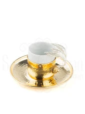 Nikel Tüylü Kahve Fincanı Altın - 2