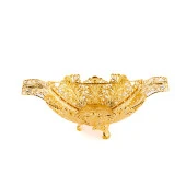 Söz Nişan Çikolatası Meyvelik Lokumluk Drajelik Hediyelik Dekorasyon Küçük Oval Gondol Altın - 1