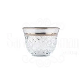 Lux Baklava Bardak Seti Bel Yaldız Platin - 2