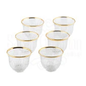 Fincan Mırra Fincanı Mırra Fincan Seti Mırra Fincan Takımı Mat Mırra Seti Altın Renk - 1