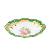 El Dekor ve El Boyaması Çerezlik Oval Yeşil - 1