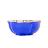 El Dekor ve El Boyaması Kase Düz Renk Küçük Kobalt - 1