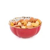 El Dekor ve El Boyaması Kase Düz Renk Küçük Kırmızı - 3