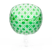 Ayaklı Kase Dondurmalık Yarım Ay Model 18cm Yeşil Renk - 1