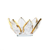 Çay Seti Cam El Dekor Nilüfer Model Altın Yaldızlı - 4