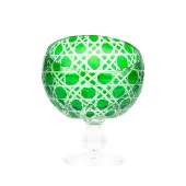 Ayaklı Kase Dondurmalık Yarım Ay Model 12cm Yeşil Renk - 1