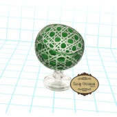 Ayaklı Kase Dondurmalık Yarım Ay Model 12cm Yeşil Renk - 2