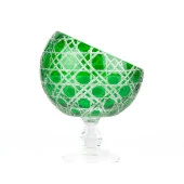 Ayaklı Kase Dondurmalık Yarım Ay Model 12cm Yeşil Renk - 3