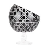 Ayaklı Kase Dondurmalık Yarım Ay Model 18cm Siyah Renk - 1