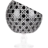 Ayaklı Kase Dondurmalık Yarım Ay Model 18cm Siyah Renk - 3