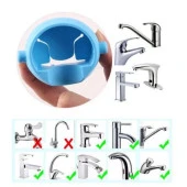 Mudily Çocuklar İçin Fil Desenli Musluk Uzatma Başlığı Mavi - 3