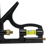 Ayarlanabilir Su Terazili Gönye 30cm 45-90° Marangoz Açı Ölçer - 4