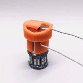Led Işık Soketi - Hiçbir Asker Metal Yay Yok Plastik Aparat - 6