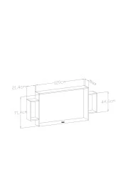 Givayo Mobilya Sare Tv Ünitesi Duvara Monte 120 cm - 4