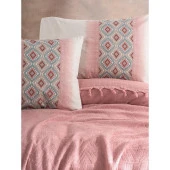 Cotton Box Jakarlı Papina Çift Kişilik Pike Takımı Pudra - 2