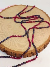 Safir & Yakut Taşı Faset Kesim Dizi 3.5mm (45502) - 3