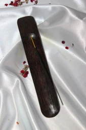 Ahşap Çubuk Tütsülük Kayın koyu thumbnail 2