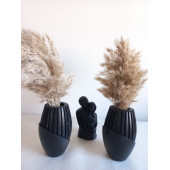 2 Lİ SİYAH ISKANDİNAV PAMPAS VAZO - 3