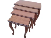 Zigon ST 18465 klasik Model Sehpa Kayın Aslan Oyma ayak Parlak Ceviz Lake El yapı thumbnail 3