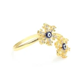 925 Ayar Gümüş Kar Tanesi İnce Yüzük thumbnail 3