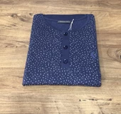 Pijadore Erkek Mavi Mevsimlik Uzun Kollu Pamuklu Pijama Takımı 1523 - 3