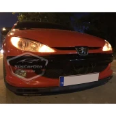 Peugeot 206 206+ 1998-2012 Uyumlu Üniversal Laguna Lip Esnek Ön Lip 2 Parça Tampon Altı Dil Karlık Ön Ek - 6