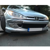 Peugeot 206 206+ 1998-2012 Uyumlu Üniversal Laguna Lip Esnek Ön Lip 2 Parça Tampon Altı Dil Karlık Ön Ek - 8