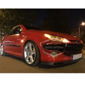 Peugeot 206 206+ 1998-2012 Uyumlu Üniversal Laguna Lip Esnek Ön Lip 2 Parça Tampon Altı Dil Karlık Ön Ek - 9