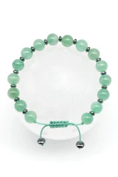 Aventurin Doğal Taş Makrome Örme Bileklik thumbnail 1