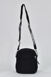 Elatae Su Geçirmez Krinkıl Kumaş Kadın Çok Gözlü Çapraz Çanta Siyah 17289 thumbnail 5