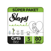 Sleepy Natural 5 Numara Junior 80'li Bebek Bezi - 1