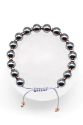 Terahertz Doğal Taş Makrome Örme Bileklik Fasetli Kesim thumbnail 1