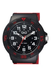 Kırmızı Erkek Kol Saati Silikon 10atm Su Geçirmez Japan Quartz Vr18j013y - 2