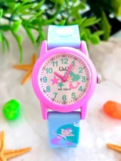 VR8S.EL Q&Q Silikon Kordonlu 10 Atm Su Geçirmez Unisex Çocuk Kol Saati thumbnail 2