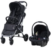 Prego 2030 Covi Plus Travel Sitem Bebek Arabası Siyah - 1