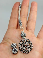 Bakır El İşi Kazaz Püskül & 2 Habbeli Takım (45536) thumbnail 1