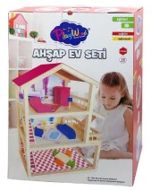 Oyuncak Ahşap Ev Seti Ony398 thumbnail 1