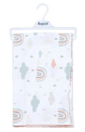 Müslin Battaniye Bebek Örtüsü 80x80 - 1