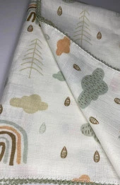 Müslin Battaniye Bebek Örtüsü 80x80 - 2