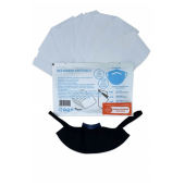 Yayke Kartuşlu Yıkanabilir Bez Maske 1 Paket (1 Paket İçeriği 10 Adet Filtre) - 1