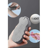 Yayke Vücut Cilt Temizleyici Sünger, Peeling Etkili Asılabilir Kese Lif - 4