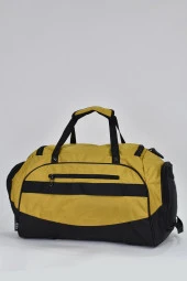 Elatae Ccs Orta Boy Unisex Çok Gözlü Spor Fitness Seyahat Çantası Sarı 31413 - 5