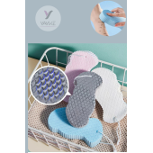 Yayke 2'li Banyo Vücut Duş Süngeri,Ekstra Yumuşak Sihirli Vücut Masaj Fırçası Banyo Lifi ,Ölü Deri Sökücü - 4